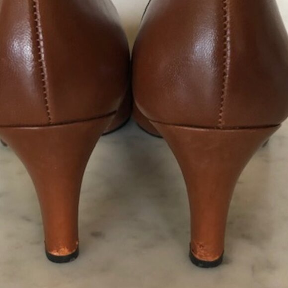 TALBOTS FLISS Cinnamon Black Cord Tassel Pumps 6M IOB - Picture 15 of 16